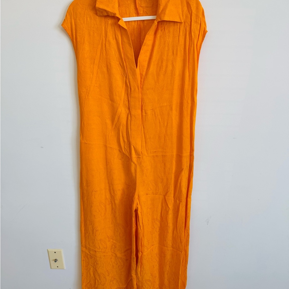 Zara Vibrant Orange Jumpsuit